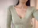 法蔻（farcoko）輕奢三生有杏項(xiàng)鏈女時(shí)尚珠寶飾品結(jié)婚紀(jì)念日禮物生日送女友老婆 三生有杏【玫瑰金色】 曬單實(shí)拍圖