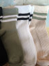 猫人女士袜子女夏季薄款棉质双针抗菌防臭短筒袜女白袜子5双装 晒单实拍图