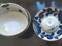 陶趣居日本進(jìn)口藍唐草日式陶瓷碗米飯碗湯碗沙拉碗日式釉下彩高腳碗面碗 缽12.3*4.5 曬單實(shí)拍圖