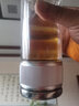 BangLeChef泡茶杯子茶水分離杯耐熱玻璃杯男女士網(wǎng)紅便攜式隨手透明水杯夏天 槍灰色250ml帶杯套杯刷 曬單實(shí)拍圖
