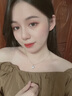HR赫蓮娜輕奢項(xiàng)鏈女士鎖骨鏈時(shí)尚首飾品七夕情人節(jié)禮物送女友老婆 白金色·白鉆 曬單實(shí)拍圖