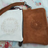 藍蓮之季 文玩牛皮袋核桃收納袋星月菩提手串掛件首飾收納袋包紫檀儲物袋 NP10+麂皮中號盤(pán)珠袋 曬單實(shí)拍圖