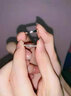 奢沫（SHEMO）竹戀素戒銀情侶對戒訂婚求婚戒指送老婆女友生日情人節七夕禮物 情侶戒指一對 曬單實(shí)拍圖