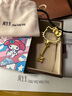 周生生HelloKitty鏤空鑰匙黃金項鏈三麗鷗吊墜繩鏈款88467Z定價 84厘米 曬單實拍圖