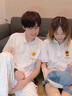 love legend情侶裝短袖t恤夏季半袖上衣套裝學(xué)生男女同款休閑寬松衣服定制 polo領(lǐng)  白色+白色 M 男+女S 曬單實(shí)拍圖