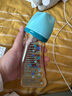 Betta（蓓特）奶瓶奶嘴寬口徑新生兒嬰兒減少嗆奶防脹氣仿母乳PPSU奶瓶 智能寬口徑花花草草藍色240ml 曬單實(shí)拍圖