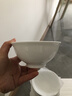 第一餐·陶瓷 12024年新款碗家用瓷器飯碗面碗湯碗茶碗景德鎮(zhèn)釉下彩高溫白瓷碗 4英寸高白瓷小湯碗 曬單實(shí)拍圖