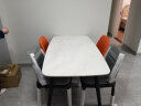 梵束 餐桌大理石实木餐桌椅组合 北欧现代简约轻奢长方形饭桌佛山家具 1.4米餐桌+4椅 实拍图