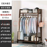 遠(yuǎn)圖落地衣帽架可移動內(nèi)衣盒鞋盒收納架進(jìn)門玄關(guān)臥室立式實木掛衣架 梯形衣帽架-胡桃色100長 曬單實拍圖