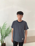 AK ARMY 男裝 夏季新品男式純棉細條紋短袖T恤男士?；晟滥衪恤阿美咔嘰 深藍條紋 L 曬單實(shí)拍圖