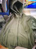 新品戶(hù)外秋季保暖內膽抓絨衣男防寒沖鋒衣風(fēng)帽衣登山旅行休閑外套 綠色 S 曬單實(shí)拍圖