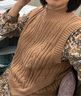 阿瑪施（AMASS）女裝新款美拉德風時尚百搭短款純棉針織馬甲上衣女5399380 卡其 M (3碼) 曬單實拍圖
