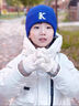 kocotree兒童滑雪手套秋冬季男童女孩加絨加厚保暖寶寶手套玩雪防潑水 晨霧米 均碼 曬單實(shí)拍圖