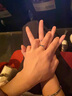 MZMZ雙生鉑金戒指素圈PT950白金情侶對戒求婚七夕情人節禮物送女友 【平面款】鉑金對戒活口-禮盒裝 【活口閉口均有】 曬單實(shí)拍圖