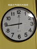 七王星钟表挂钟客厅现代简约家用石英钟电子表时钟带日历温度万年历挂表 C58黑边白盘 实拍图