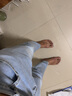 羅蒙（ROMON）淺色牛仔褲春秋季寬松男士潮牌韓版潮流修身休閑九分小腳長褲子 928淺藍(lán)9分 36 曬單實(shí)拍圖