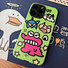 閃曼巴恐龍蠟筆小新適用于蘋(píng)果14promax手機殼iphone13硅膠套軟殼12皮質(zhì)11卡通全包防摔 綠底粉恐龍超人小新 iPhone14promax 曬單實(shí)拍圖