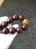 今夕【原創(chuàng  )設計】印度小葉紫檀木手串手持大漆蒙松佛珠車(chē)掛飾文玩把件 小葉紫檀手持 15mm19+1顆 曬單實(shí)拍圖