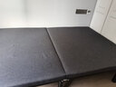 夢檸檬亞麻專利折疊床辦公午休午睡床家用成人加固單人床酒店加床拼床 深灰色2cm乳膠款 120cm寬*200cm長*48cm高 曬單實拍圖