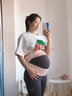 美康臣孕婦托腹帶專(zhuān)用懷孕中期孕晚期肩帶式托腹帶拖腹帶護腰夏季薄款【內穿款】  粉色 L碼 曬單實(shí)拍圖