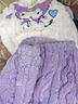 舟喜女童睡衣秋冬法蘭絨保暖家居服套裝女寶寶卡通庫洛米睡衣兩件套裝 L093紫色庫洛米 130cm 曬單實(shí)拍圖