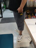 寫(xiě)璇 夏季薄款牛仔短褲男七分牛仔褲子男士寬松直筒馬褲休閑中褲潮 D25灰色【七分褲】 5XL 【180-195斤】 曬單實(shí)拍圖