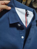 羅蒙高端純棉長袖t恤男翻領(lǐng)休閑刺繡男士商務(wù)polo保羅衫體恤寬松上衣 寶石藍(lán) 175/XL 曬單實(shí)拍圖