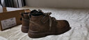 公牛世家馬丁靴男鞋春夏季新款休閑防滑工裝靴子男士厚底增高中高幫皮鞋男 咖色【四季款單鞋】GN124101375 40 (標準運動(dòng)碼) 曬單實(shí)拍圖