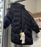 齊齊熊（ciciibear）兒童羽絨服白鵝絨男童加長加厚長款羽絨外套保暖冬 黑曜色 100 曬單實拍圖