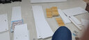 麗凡居 書桌書柜組合一體桌電腦桌臺式家用現(xiàn)代簡約學習桌帶書架桌子 淺胡+桃暖白/實木板心 長140厘米三抽屜 曬單實拍圖