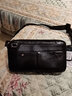 新款金珊瑚真皮腰包男士胸包頭層牛皮手機包休閑男式單雙層腰包潮 1079雙層黑色 曬單實(shí)拍圖