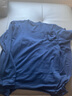 三槍100%全棉內衣情侶男士保暖內衣女士秋衣秋褲套裝全棉修身圓領(lǐng)春秋 深藏青-（男） XL 曬單實(shí)拍圖