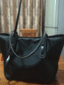 viney單肩包包女包大容量托特包通勤斜挎包生日禮物送女友老婆 【黑色】實(shí)用高檔商務(wù)手提包 曬單實(shí)拍圖