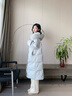 lagogo【三防】長(zhǎng)款羽絨服女拉谷谷2024年冬季新款連帽有毛領(lǐng)外套 淺藍(lán)色 S 曬單實(shí)拍圖