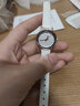 珂紫（KEZZI） 手表女學(xué)生韓版簡(jiǎn)約時(shí)尚品牌潮流初中生石英腕表皮帶防水森系細帶小巧新款女式手表 白色2 曬單實(shí)拍圖