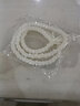 天然白玉菩提根108顆高密順白手串佛珠男女手鏈項鏈文玩桶珠配飾 桶珠8*6MM精工 曬單實(shí)拍圖