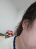 千影珠寶黃金耳釘9999足金女款雪花素金耳環(huán)真金耳飾送女朋友生日禮物 重約2.51-2.7g(含工費25) 曬單實(shí)拍圖