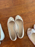 莱尔斯丹春季新款时尚优雅蝴蝶结纯色低跟鱼嘴鞋女单鞋4M19106 粉色 PNK 37 晒单实拍图