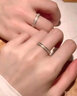 MZMZpt950鉑金戒指星河白金情侶戒指訂結(jié)婚戒指七夕情人節(jié)禮物送女友 尊貴鉑金款-星河對戒（開口） -【免費刻字  精美禮盒】 曬單實拍圖