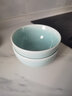 涵青堂 龍泉陶瓷家用大號泡面碗青瓷純色中式餐具深碗6英寸湯碗蒸蛋粥碗 粉青 曬單實(shí)拍圖