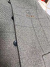 羅蒙（ROMON）毛呢羊毛大衣加絨加厚中年男士夾克立領(lǐng)休閑冬季爸爸裝呢子外套男 1858深灰款 常規 180【建議135-150斤】 曬單實(shí)拍圖