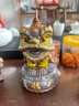 煉器國潮文創(chuàng  )陶瓷醒獅茶寵擺件萌寵小獅子茶桌面裝飾擺設開(kāi)業(yè)喬遷送禮 醒獅《 戲鼓福+財+富 》一套/WS 曬單實(shí)拍圖