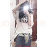 嬌茹妮 歐美高街純棉hiphop字母印花短袖t恤女ins潮夏設計感小眾上衣 白色（230重磅高品質(zhì)純棉） M 曬單實(shí)拍圖