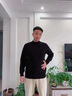 恒源祥半高領(lǐng)純色羊毛毛衣男含羊毛衫針織衫秋冬季加厚打底衫保暖羊毛衫 黑色 170-105 曬單實(shí)拍圖