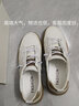 【真牛皮+上線(xiàn)】GNAI男士休閑板鞋真皮鱷魚(yú)紋透氣白色小白鞋學(xué)生鞋子青年男生戶(hù)外百搭韓版潮流防滑皮鞋 白色 41碼(255MM) 曬單實(shí)拍圖