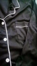 浪莎（langsha）睡衣女春夏長袖開衫秋冬季寬松家居服韓版外穿月子服套裝 開衫：簡約黑 M 70-95斤 曬單實拍圖