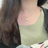 星達維西項鏈女一貝子24金k貝殼吊墜99金足鎖骨套鏈送女友老婆生 一貝子吊墜（銀金鏈子） 曬單實(shí)拍圖
