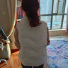 古梵莎短款羽絨馬甲女春秋韓版寬松白鴨絨時(shí)尚A字背心坎肩收腰馬甲外套 白色 S 曬單實(shí)拍圖