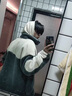杜小閑 羊羔絨棉服男外套士冬季韓版潮流加厚保暖棉衣男港風(fēng)休閑潮牌 灰色 L 曬單實拍圖