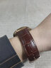 齊玫適用于羅賓尼表帶男女柔軟LOBINNI真皮手表帶原裝款頭層牛皮表鏈 棕色棕線(xiàn)+玫瑰金色扣 22mm 曬單實(shí)拍圖